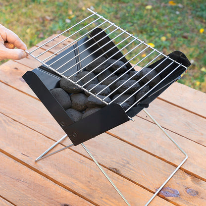 Mini foldable portable charcoal grill Foldecue InnovaGoods