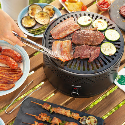 Portable smokeless charcoal grill CleanQ InnovaGoods