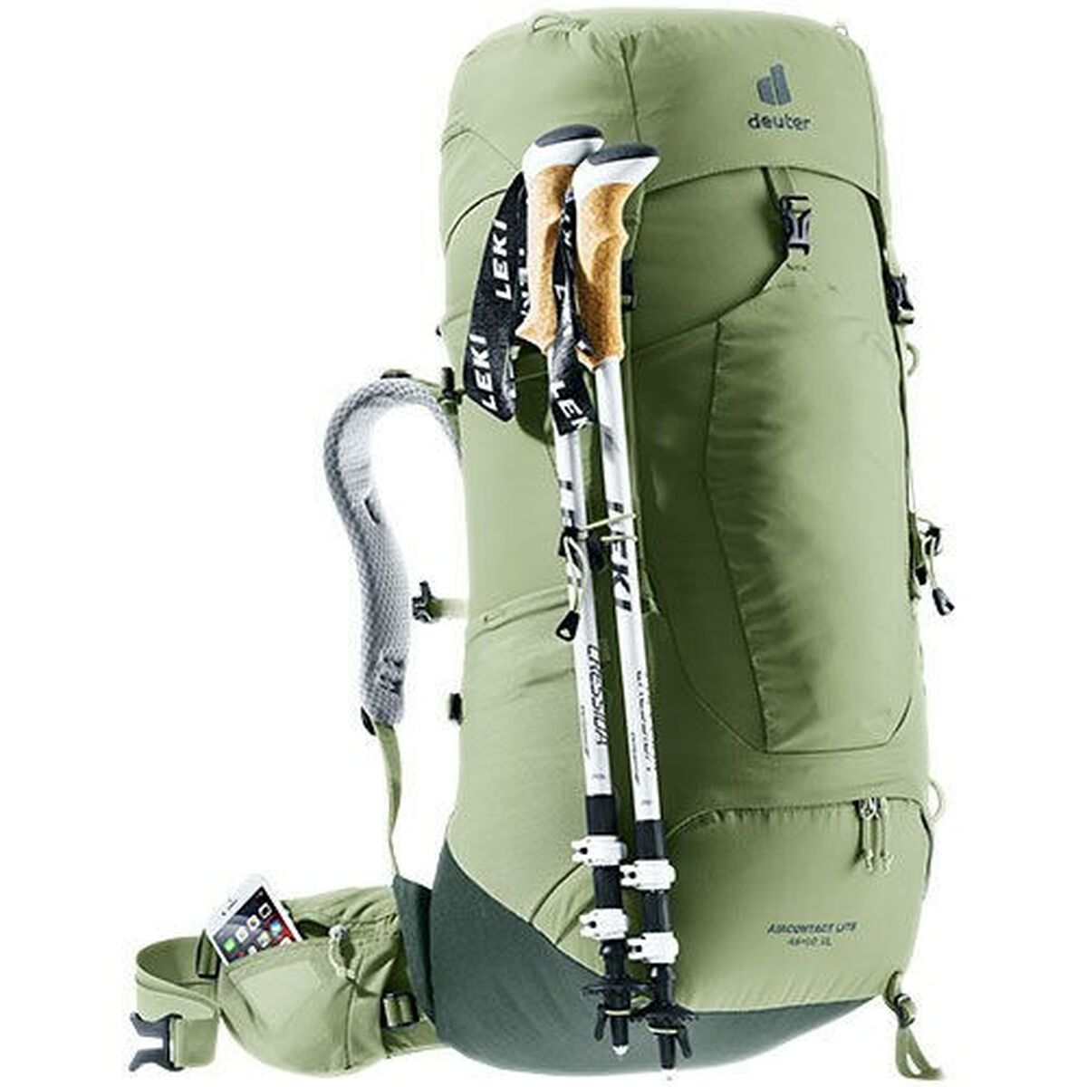 Vandringsryggsäck Deuter Aircontact Lite 45+10 SL Grön Polyester 55 L finns hos Aktivcamping