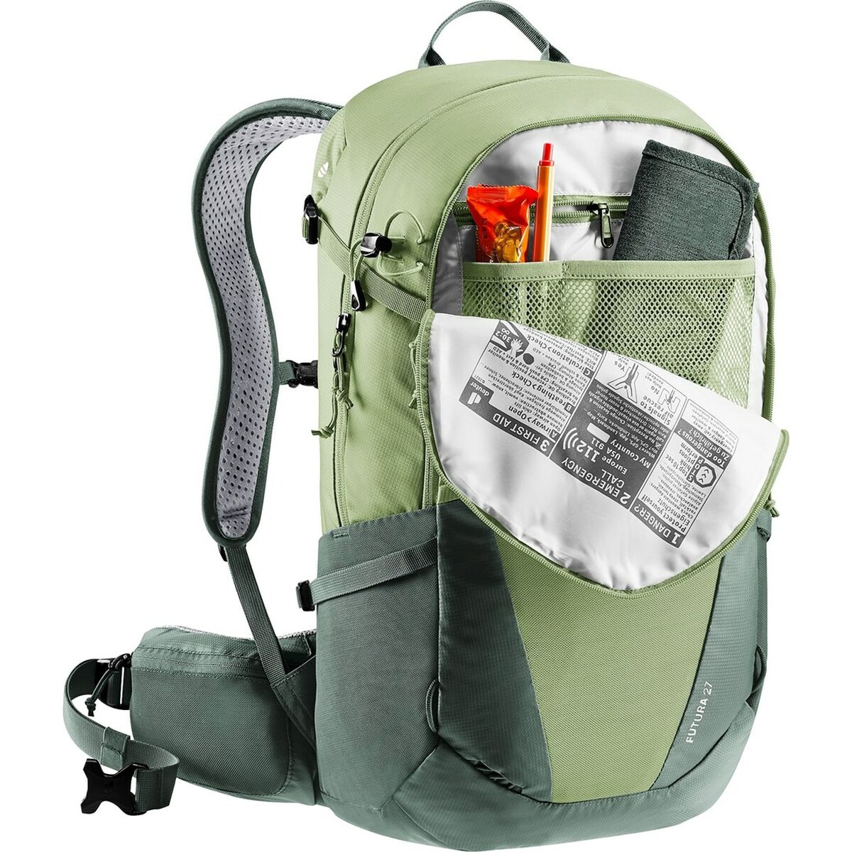 Vandringsryggsäck Deuter Futura 27 Grön 27 L - finns hos Aktivcamping
