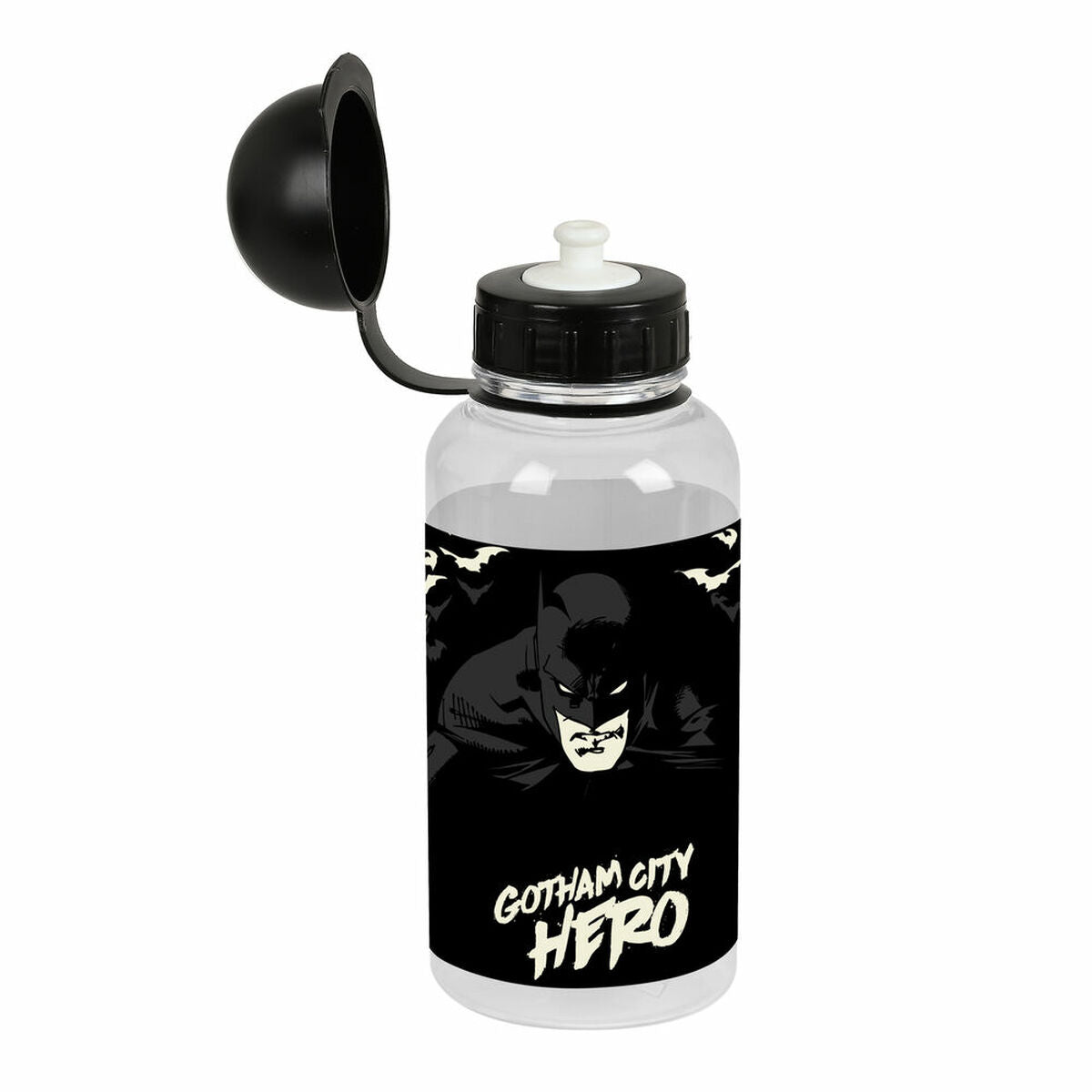 Vattenflaska Batman Hero Svart PVC 500 ml - finns hos Aktivcamping
