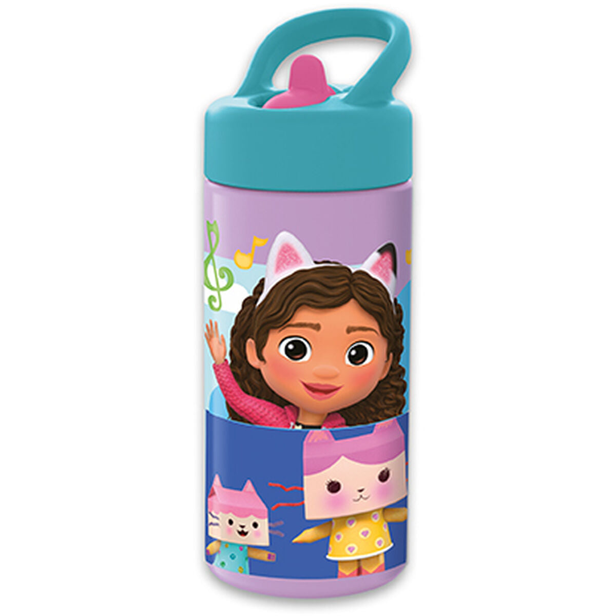 Vattenflaska Gabby's Dollhouse Party Rosa PVC 410 ml finns hos Aktivcamping