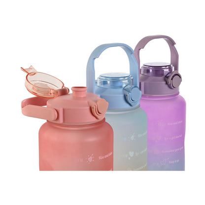 Vattenflaska Home ESPRIT Blå Rosa Turkos Lila polypropen PET 2 L (3 antal) finns hos Aktivcamping