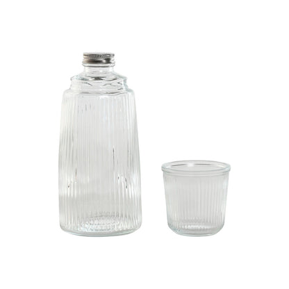 Vattenflaska Home ESPRIT Transparent Glas 240 ml 1 L - finns hos Aktivcamping