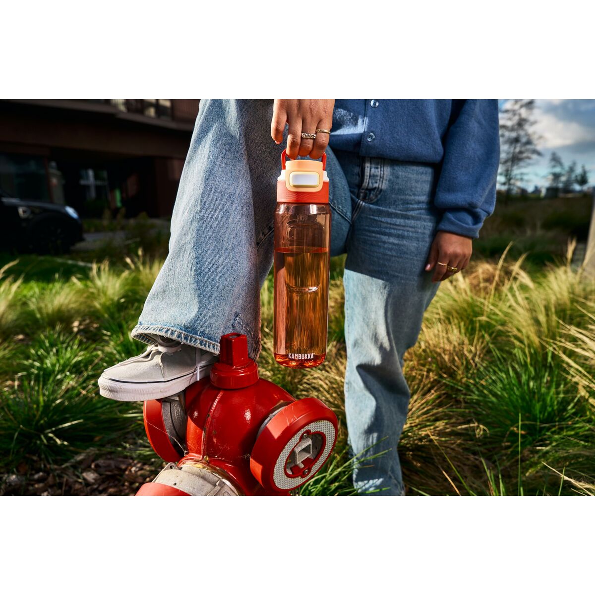 Vattenflaska Kambukka Elton Orange Transparent 750 ml 1 L Plast finns hos Aktivcamping