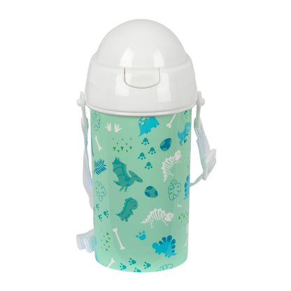 Vattenflaska Safta Dino Grön PVC 500 ml - finns hos Aktivcamping