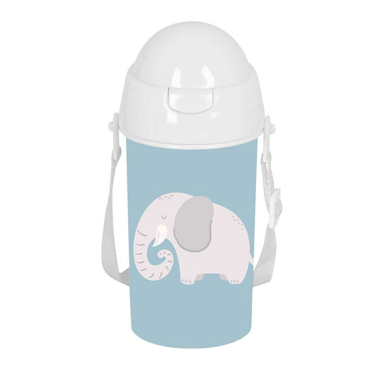 Vattenflaska Safta Elefant Blå PVC 500 ml - finns hos aktivcamping.se