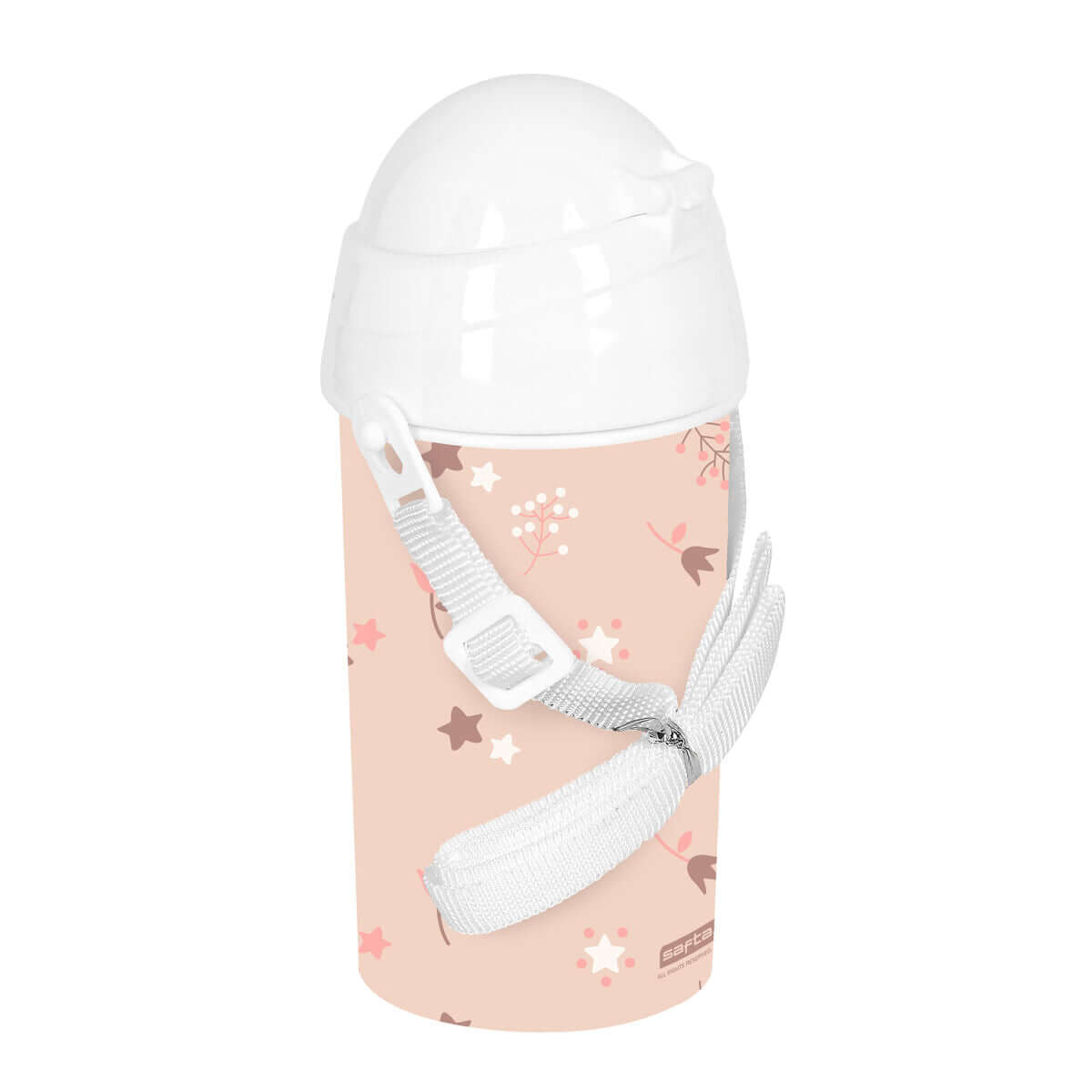 Vattenflaska Safta Flores Rosa PVC 500 ml - finns hos Aktivcamping