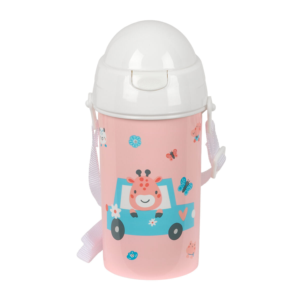 Vattenflaska Safta Jirafa Korall PVC 500 ml finns hos Aktivcamping