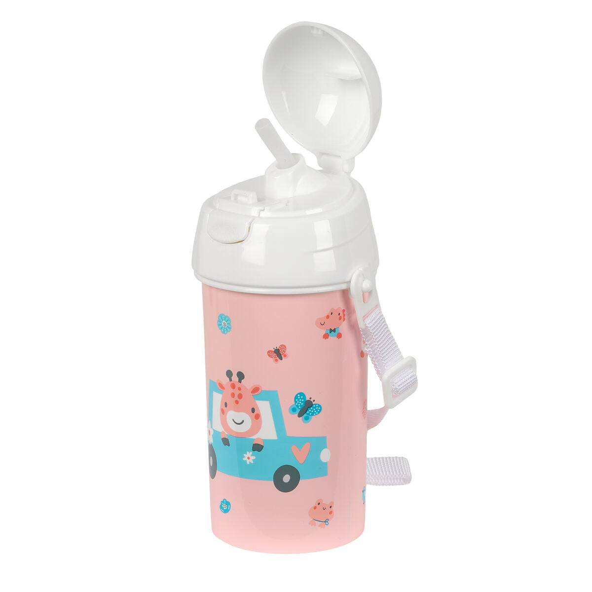 Vattenflaska Safta Jirafa Korall PVC 500 ml finns hos Aktivcamping