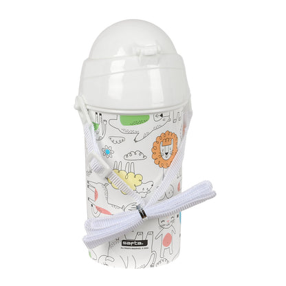 Vattenflaska Safta Zoo Beige PVC 500 ml finns hos Aktivcamping
