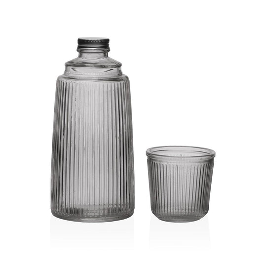 Vattenflaska Versa Svart Glas Aluminium 10,3 x 26 x 10,3 cm finns hos Aktivcamping