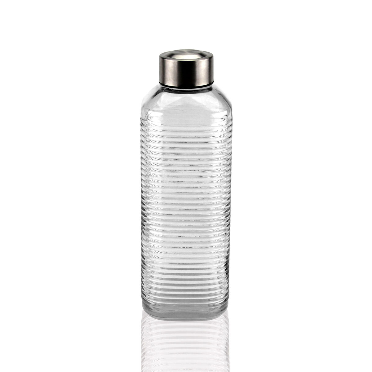 Vattenflaska Versa Transparent Glas Aluminium 1 L finns hos Aktivcamping