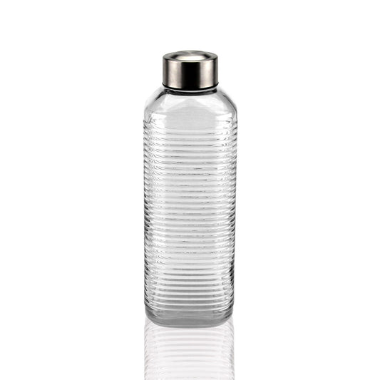 Vattenflaska Versa Transparent Glas Aluminium 1 L finns hos Aktivcamping