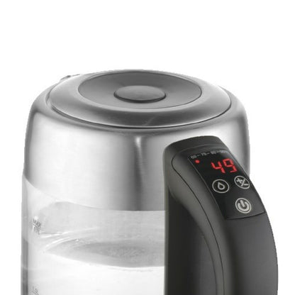 Vattenkokare Adler AD 1247 Stålgrå Glas 2200 W 1,7 L - finns hos Aktivcamping