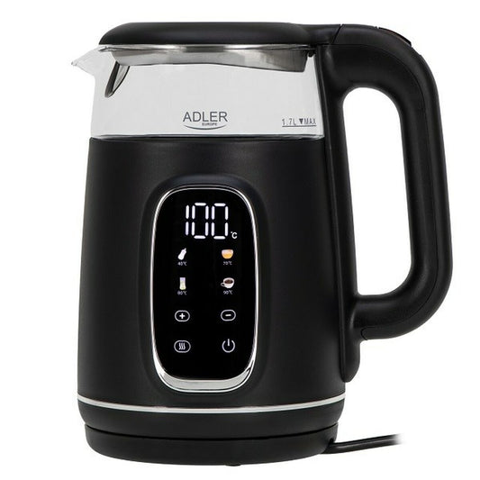 Vattenkokare Adler AD 1305bs Svart Silvrig 2200 W 1,7 L finns hos Aktivcamping
