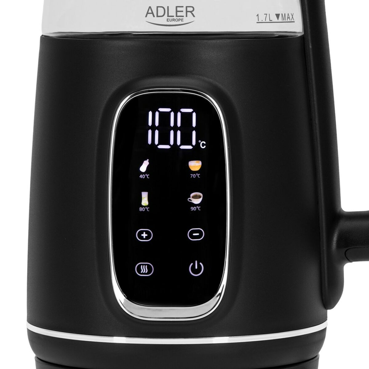 Vattenkokare Adler AD 1305bs Svart Silvrig 2200 W 1,7 L finns hos Aktivcamping