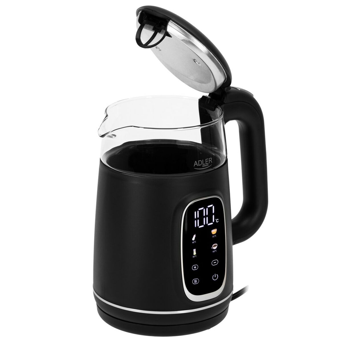 Vattenkokare Adler AD 1305bs Svart Silvrig 2200 W 1,7 L finns hos Aktivcamping