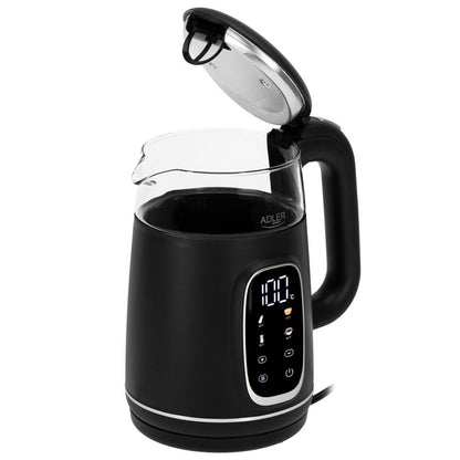 Vattenkokare Adler AD 1305bs Svart Silvrig 2200 W 1,7 L finns hos Aktivcamping