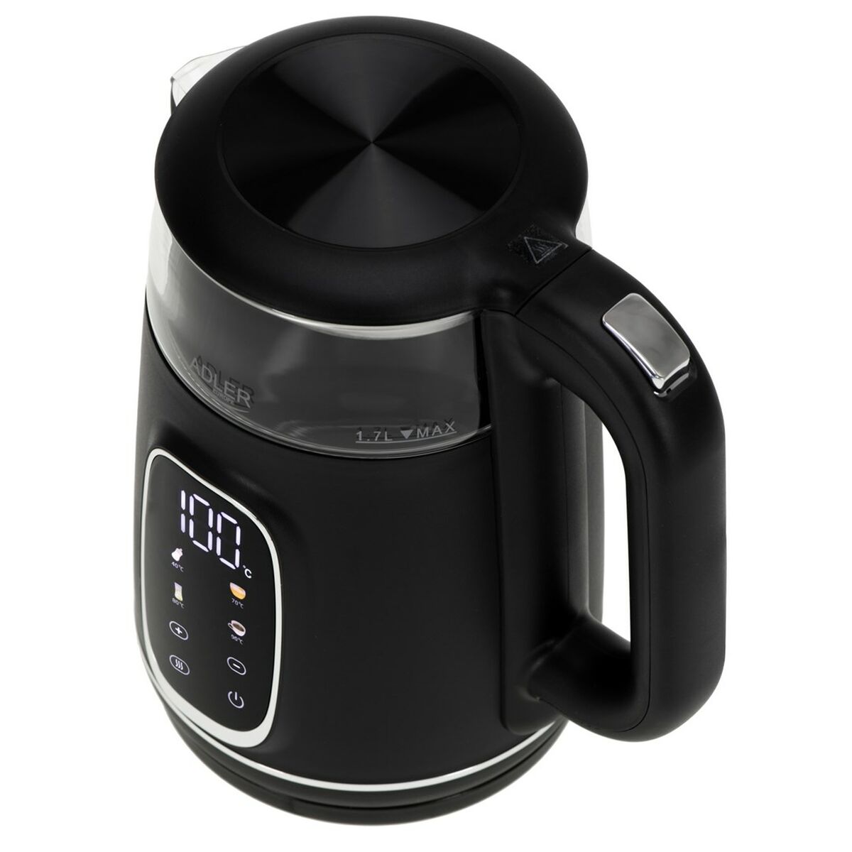 Vattenkokare Adler AD 1305bs Svart Silvrig 2200 W 1,7 L finns hos Aktivcamping