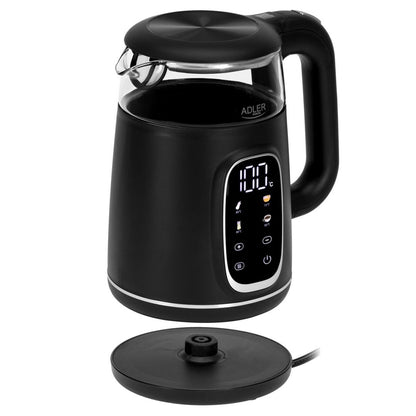 Vattenkokare Adler AD 1305bs Svart Silvrig 2200 W 1,7 L finns hos Aktivcamping