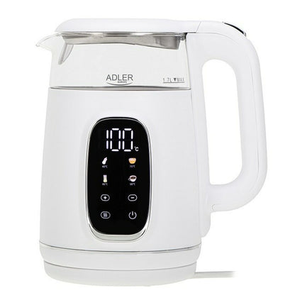 Vattenkokare Adler AD 1305ws Vit Silvrig 2200 W 1,7 L finns hos Aktivcamping