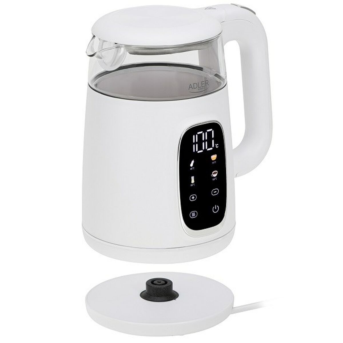 Vattenkokare Adler AD 1305ws Vit Silvrig 2200 W 1,7 L finns hos Aktivcamping