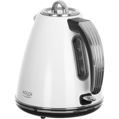 Vattenkokare Adler AD 1341 Vit Rostfritt stål 2200 W 1,5 L finns hos Aktivcamping