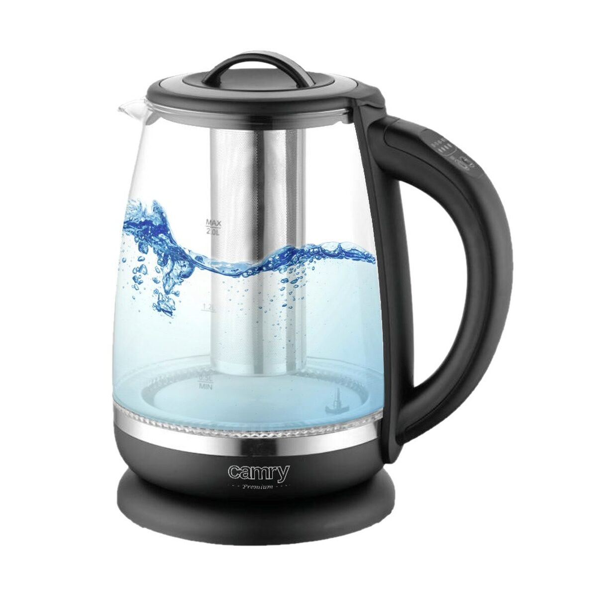 Vattenkokare Adler CR 1290 Svart Glas 2200 W 2 L finns hos Aktivcamping