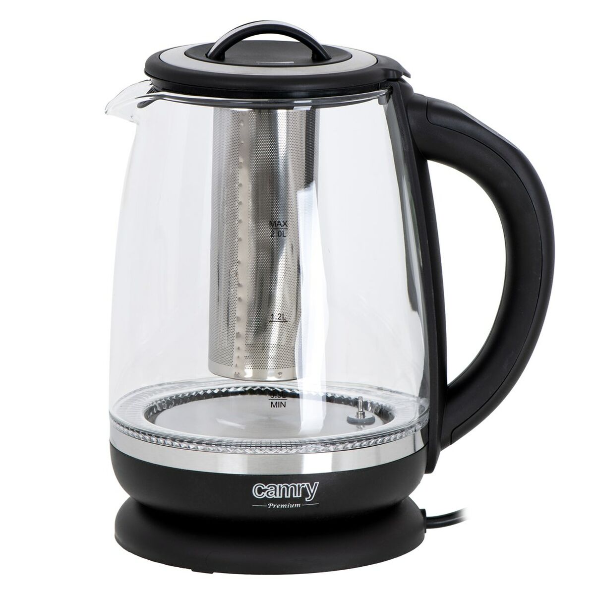 Vattenkokare Adler CR 1290 Svart Glas 2200 W 2 L finns hos Aktivcamping