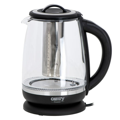 Vattenkokare Adler CR 1290 Svart Glas 2200 W 2 L finns hos Aktivcamping