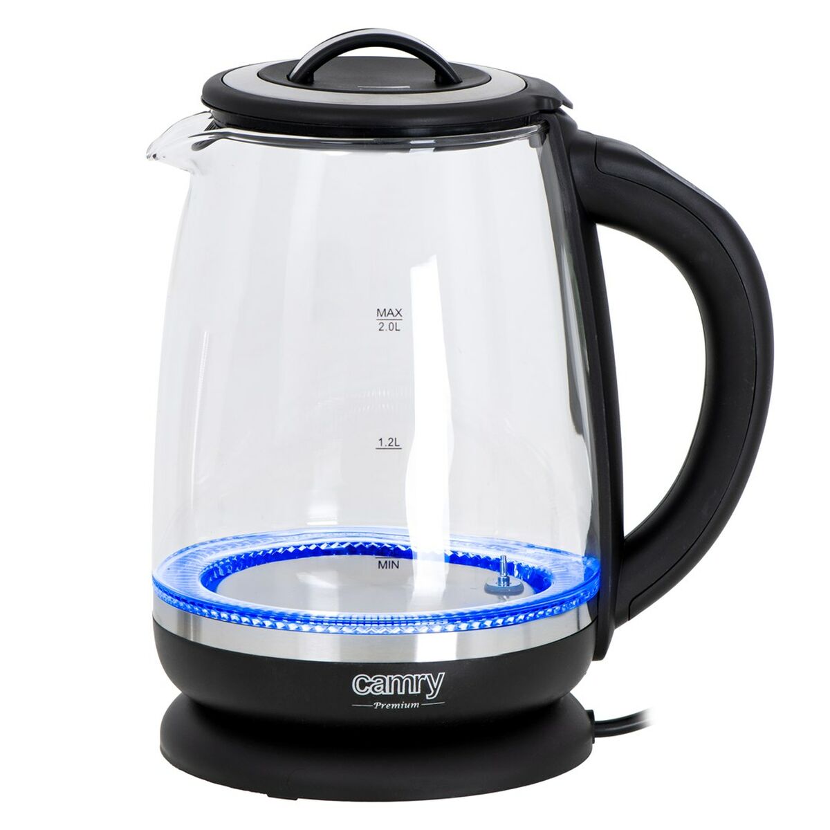 Vattenkokare Adler CR 1290 Svart Glas 2200 W 2 L finns hos Aktivcamping