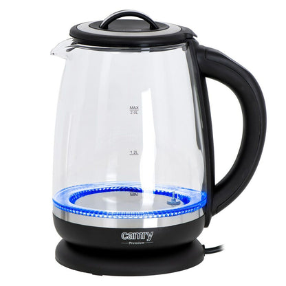 Vattenkokare Adler CR 1290 Svart Glas 2200 W 2 L finns hos Aktivcamping