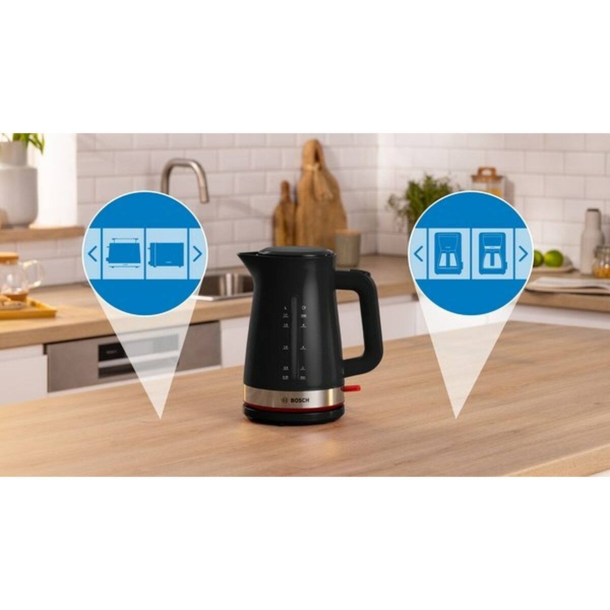 Vattenkokare BOSCH TWK4M223 Svart Plast 2400 W 1,7 L finns hos Aktivcamping
