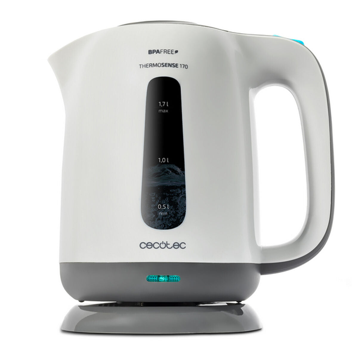 Vattenkokare Cecotec ThermoSense 170 2200W 1,7 L Grå Plast 2200 W 1850-2200 W 1,7 L finns hos Aktivcamping