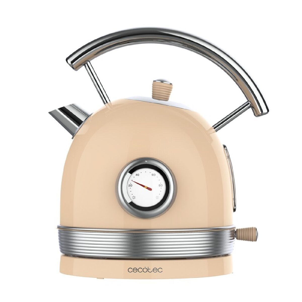 Vattenkokare Cecotec Thermosense 420 Vintage Beige Rostfritt stål 2200 W 1,8 L finns hos Aktivcamping
