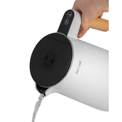 Vattenkokare Concept RK-3300 Vit 2200 W 1,5 L Rostfritt stål finns hos Aktivcamping