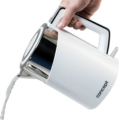 Vattenkokare Concept RK3170 Vit plástico,acero inoxidable 2200 W 1,7 L finns hos Aktivcamping