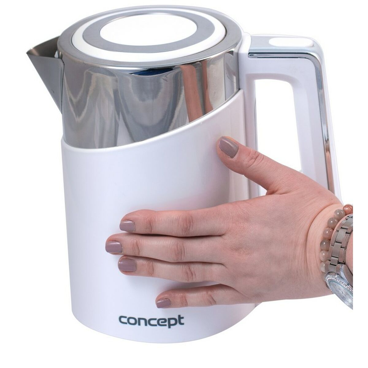 Vattenkokare Concept RK3170 Vit plástico,acero inoxidable 2200 W 1,7 L finns hos Aktivcamping