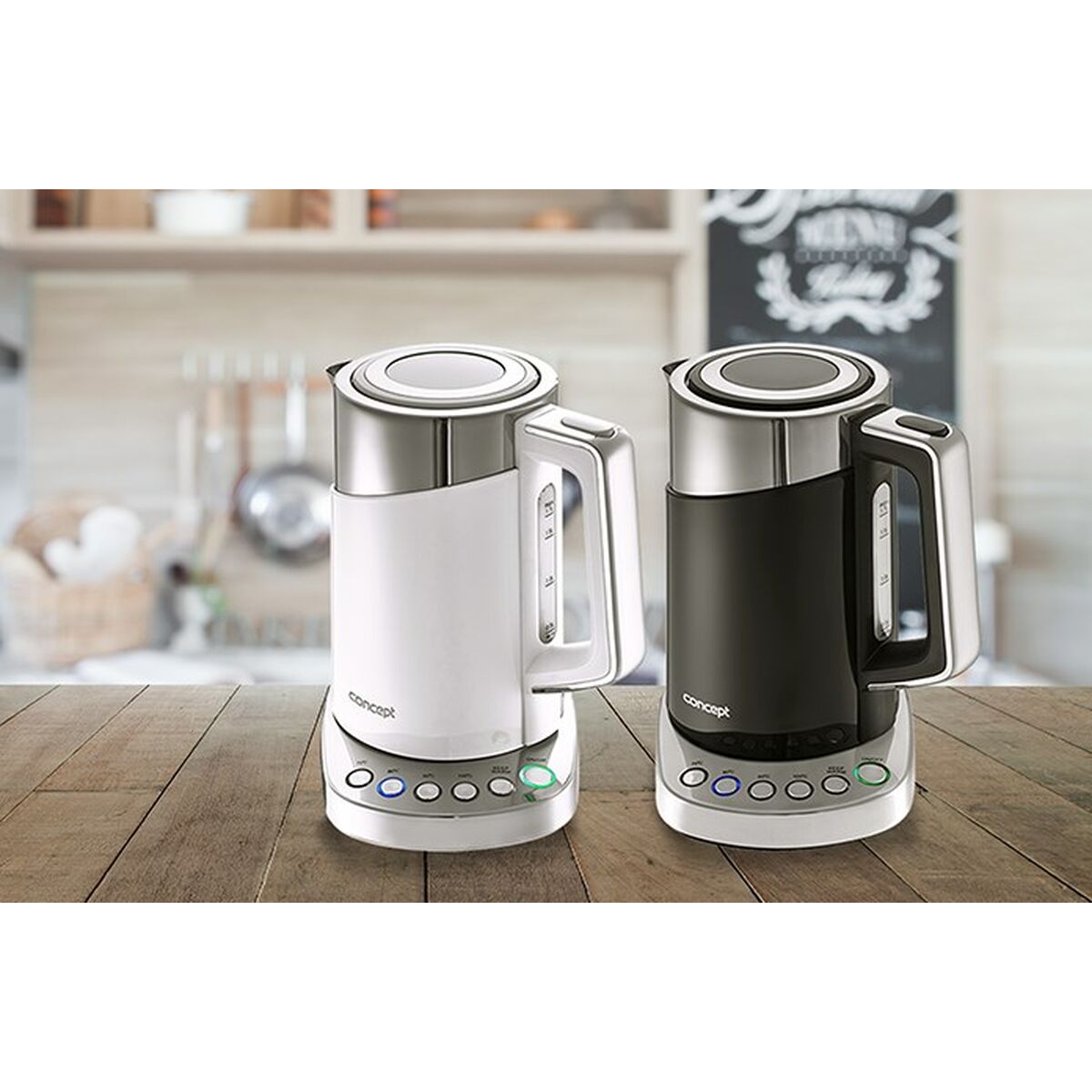 Vattenkokare Concept RK3170 Vit plástico,acero inoxidable 2200 W 1,7 L finns hos Aktivcamping