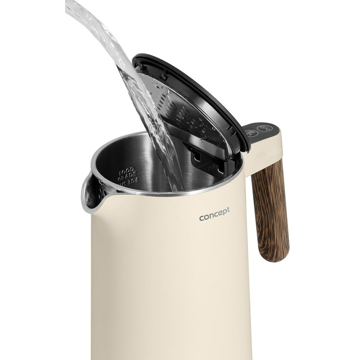 Vattenkokare Concept RK3304 Vanilj Trä 1850-2200 W 1,5 L finns hos Aktivcamping