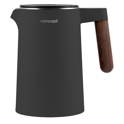 Vattenkokare Concept RK3305 Mörkgrå Trä 1850-2200 W 1,5 L finns hos Aktivcamping