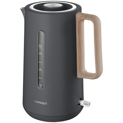 Vattenkokare Concept RK3370 Grå Rostfritt stål 1850-2200 W 1,7 L finns hos Aktivcamping