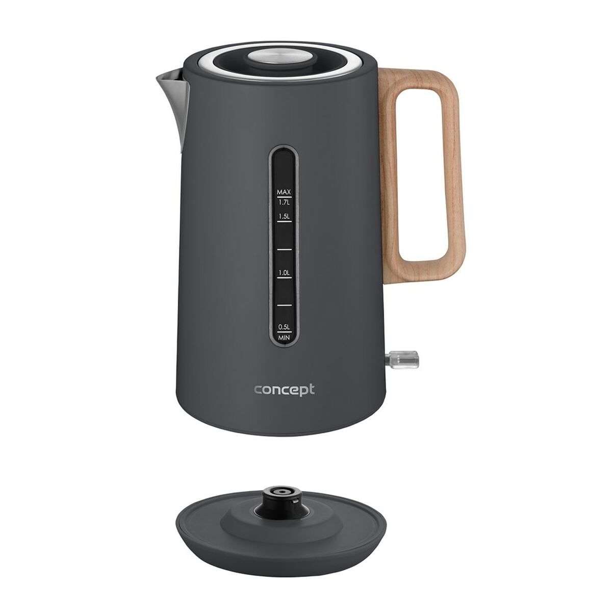 Vattenkokare Concept RK3370 Grå Rostfritt stål 1850-2200 W 1,7 L finns hos Aktivcamping