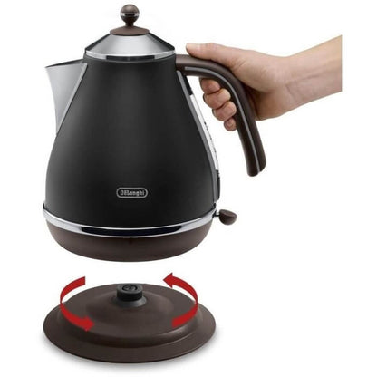 Vattenkokare DeLonghi 1,7 L Svart Rostfritt stål finns hos Aktivcamping