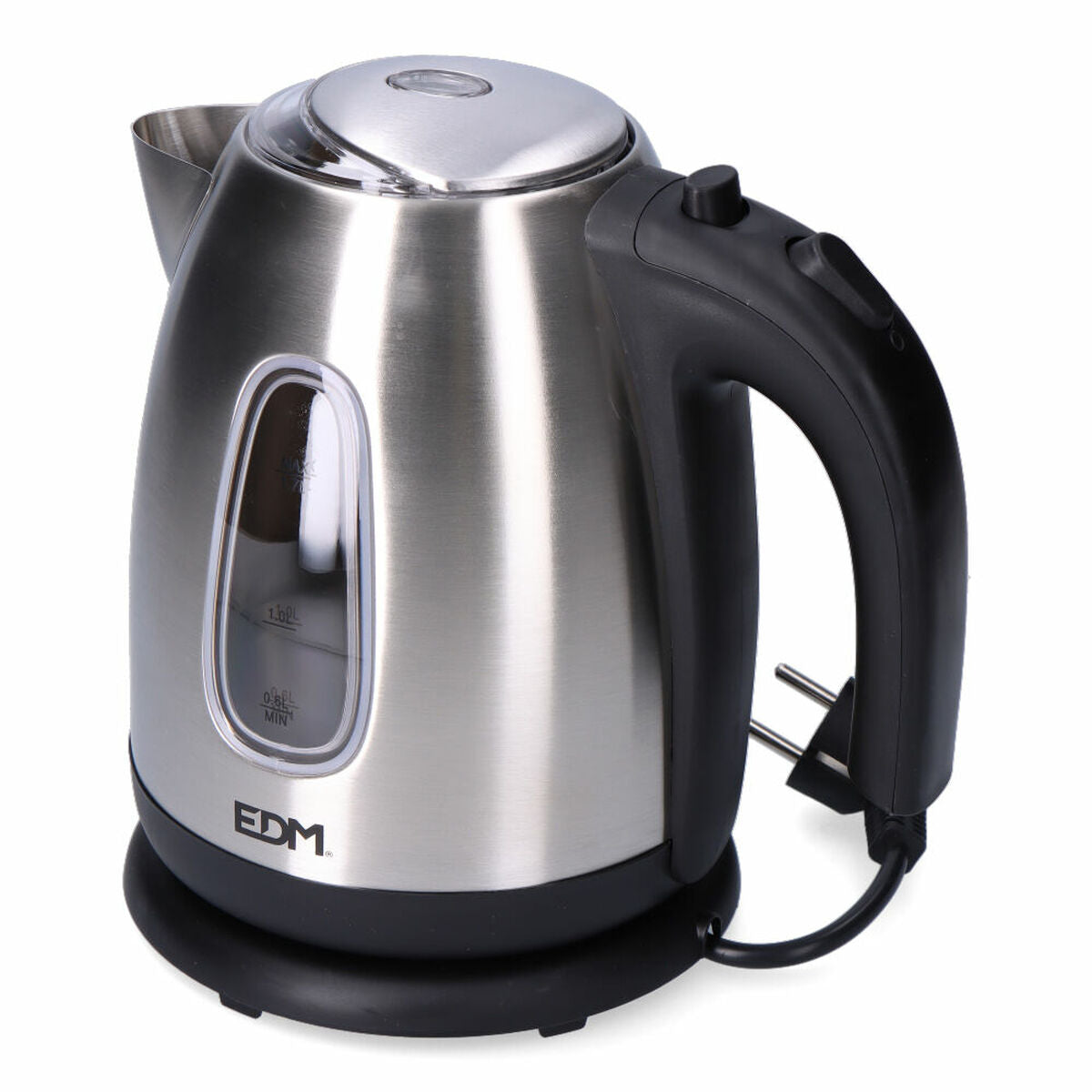 Vattenkokare EDM 07656 Kettle Svart Rostfritt stål 2200 W 1,7 L finns hos Aktivcamping
