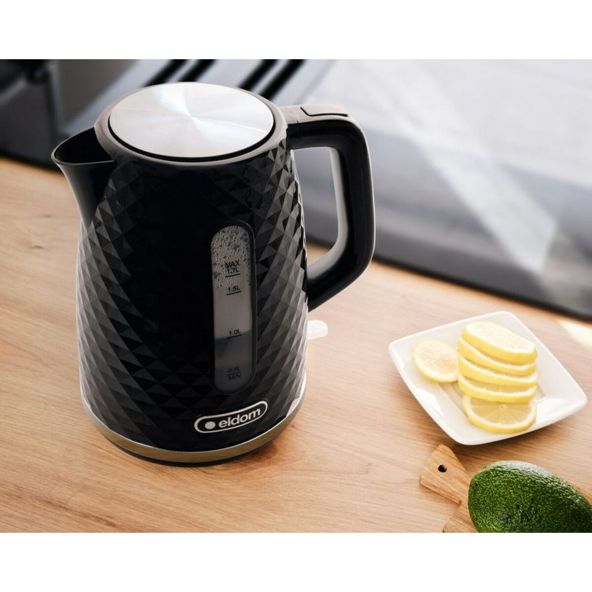 Vattenkokare Eldom C280C Svart 2200 W 1,7 L finns hos Aktivcamping