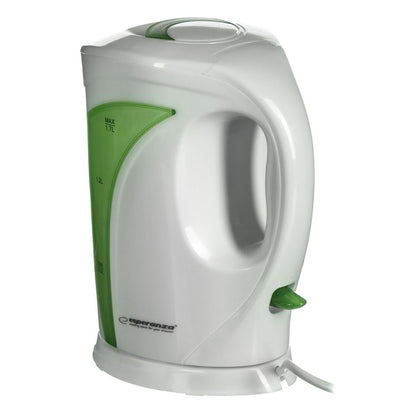 Vattenkokare Esperanza EKK018G Vit Grön Multicolour Plast 2200 W 1,7 L finns hos Aktivcamping