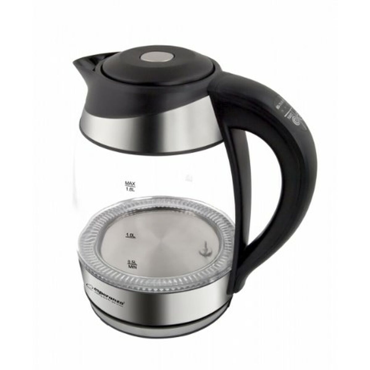 Vattenkokare Esperanza EKK026 Svart Multicolour Glas polypropen Plast 2200 W 1,7 L finns hos Aktivcamping