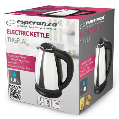 Vattenkokare Esperanza EKK104S Silvrig Rostfritt stål Plast 2200 W 1,8 L finns hos Aktivcamping